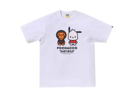 Bape x Pochacco Baby Milo Tee White