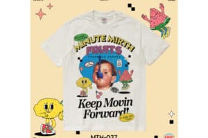 Minute Mirth Club Fruits Baby Face Tee Cream Style.27