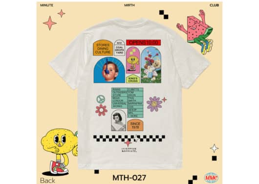Minute Mirth Club Fruits Baby Face Tee Cream Style.27 - Image 2