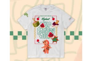 Minute Mirth Club Highest Watermelon Apple Pattern Tee White Style.40