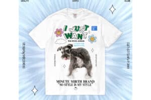 Minute Mirth Club I Just Want to Feel Good Tee White Style.34