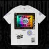 Minute Mirth Club Wake Up Smilely Face Tee White Style.41
