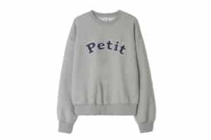 Ronron Star Button Petit Applique Sweatshirt Grey
