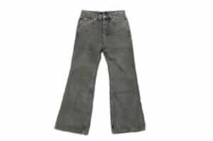 UNKNOWNWORLD Mud Dyed Flared Jeans Grey