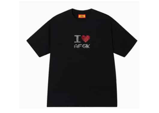 A Few Good Kids 25SS Hot Fix I LOVE AFGK Tee Black