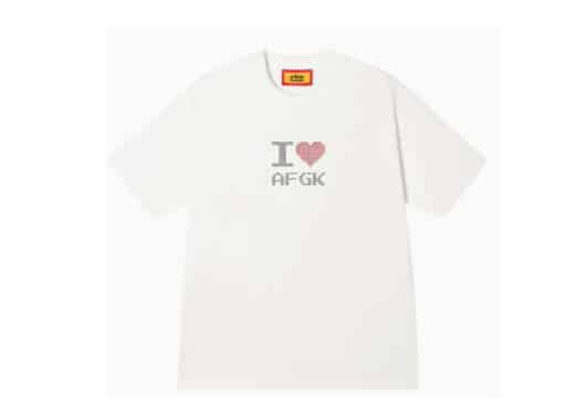 A Few Good Kids 25SS Hot Fix I LOVE AFGK Tee White