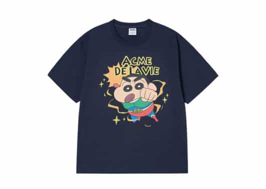 ADLV Action Kamen Shinchan Tee Navy
