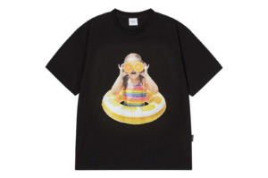 ADLV Baby Face Orange Tube Tee Black