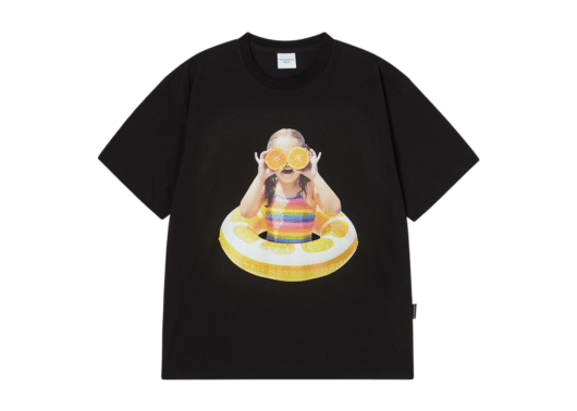 ADLV Baby Face Orange Tube Tee Black