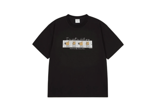 ADLV Chill Guy Photo 4 Cut Tee Black