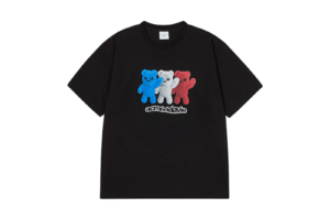 ADLV French Alien Bear Tee Black