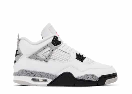 Air Jordan 4 Retro White Cement (2025) Front View