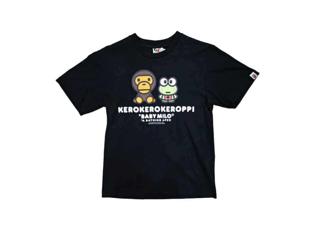 Buy Bape x Kerokerokeroppi Baby Milo Tee Black Online in Australia 