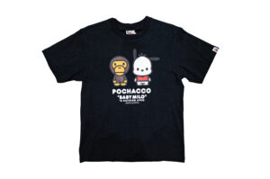 Bape x Pochacco Baby Milo Tee Black