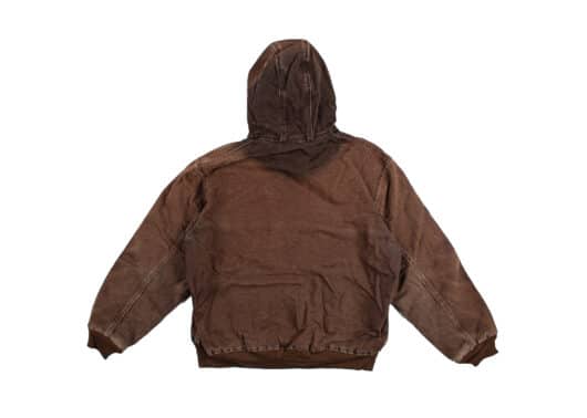 Carhartt Vintage J25 Hooded Jacket Dark Brown Sz XL - Image 2