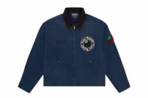 Denim Tears x Stussy Never Renege Canvas Work Jacket Navy/Black