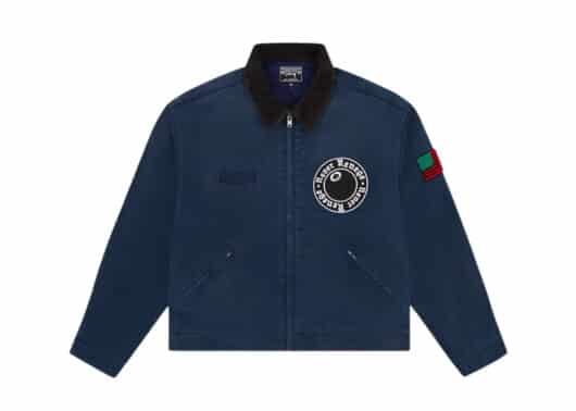 Denim Tears x Stussy Never Renege Canvas Work Jacket Navy/Black