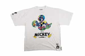 Disney Mickey Mouse Heavy Weight Faded Tee Cream MPA-002