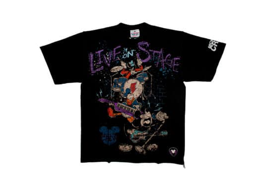 Disney Mickey Mouse Heavy Weight Reverse Stitch Tee Charcoal MPX-004
