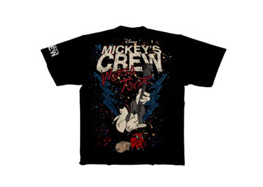 Disney Mickey Mouse Heavy Weight Reverse Stitch Tee Charcoal MPX-004 - Image 2