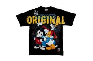 Disney Mickey Mouse Heavy Weight Reverse Stitch Tee Charcoal MPX-005