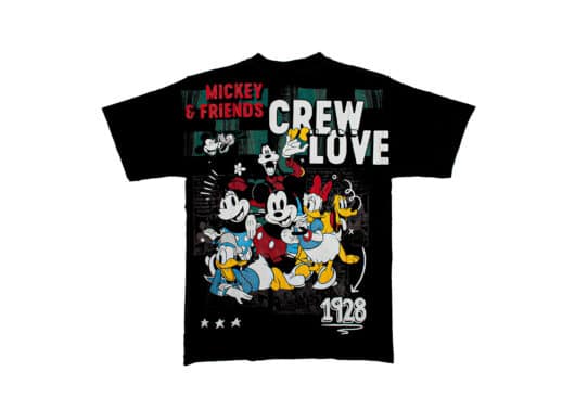 Disney Mickey Mouse Heavy Weight Reverse Stitch Tee Charcoal MPX-005 - Image 2