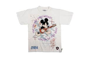 Disney Mickey Mouse Heavy Weight Reverse Stitch Tee Cream MPX-003