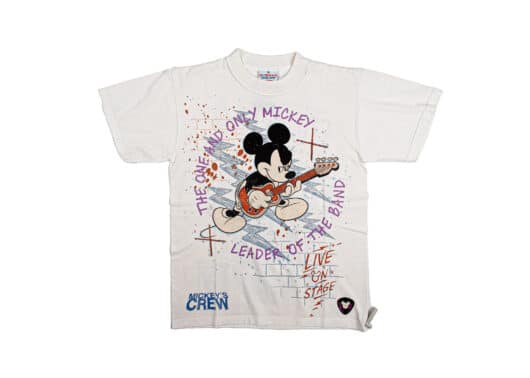Disney Mickey Mouse Heavy Weight Reverse Stitch Tee Cream MPX-003