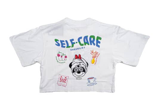 Disney Minne Mouse Crop Tee White CROP-024 - Image 2