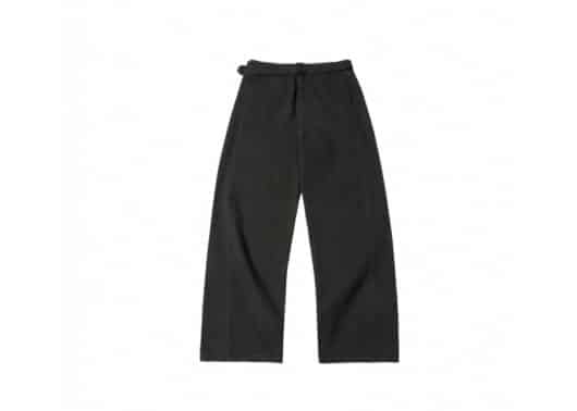 Haonanhuang Adjustable Belt Pants Black H627