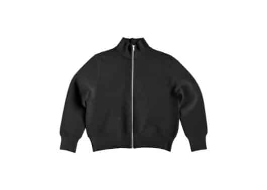 Haonanhuang Basic Solid Zip Up Semi-High Neck Hoodie H572