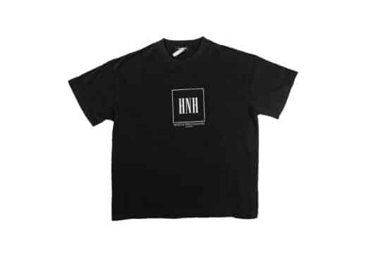 Haonanhuang Box Letters Tee Black H537