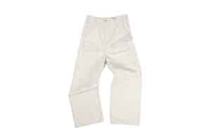 Haonanhuang Distressed Multi Pocket Loose Cargo Pants White H451