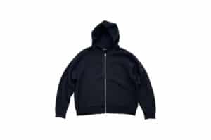 Haonanhuang Lightweight Hooded Zip Up Hoodie Black H651