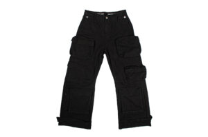 Haonanhuang Muti Pockets Cargo Pants Black H302