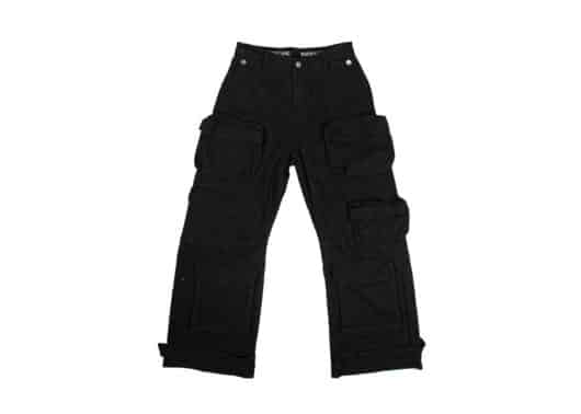 Haonanhuang Muti Pockets Cargo Pants Black H302