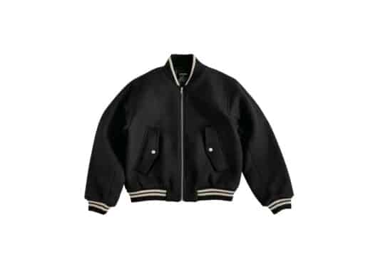Haonanhuang Wool Textured Baseball Jacket H463