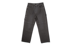 Haonanhuang Zippered Pockets Straight Leg Cargo Pants Dark Grey H239