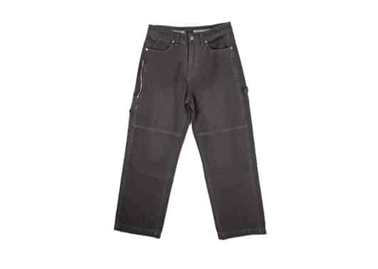 Haonanhuang Zippered Pockets Straight Leg Cargo Pants Dark Grey H239