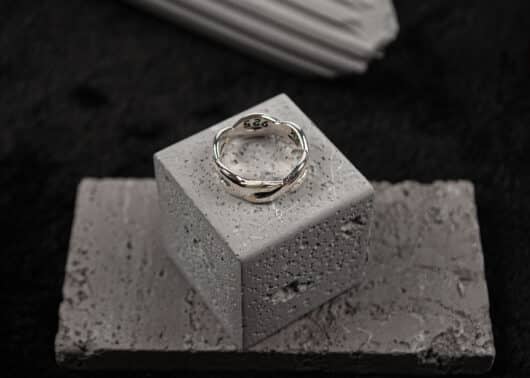 VoidWhistle 925 Silver Halo Ring Style KR055