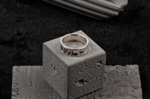 VoidWhistle 925 Silver Obsidian Ring Style KR167