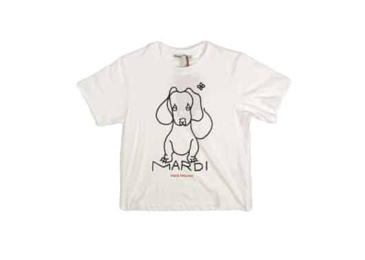 Mardi Mercredi DDANJI CH.02 Slim Tee Ivory Black
