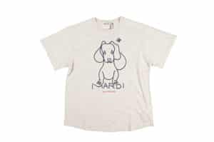 Mardi Mercredi DDANJI CH.02 Tee Oatmeal Navy