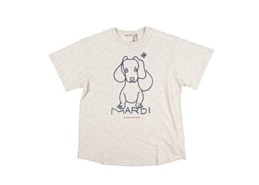 Mardi Mercredi DDANJI CH.02 Tee Oatmeal Navy