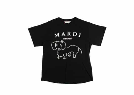 Mardi Mercredi DDANJI CH.06 Tee Black White
