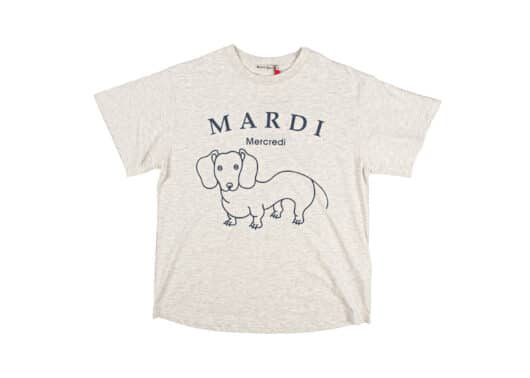 Mardi Mercredi DDANJI Ch.06 Tee Oatmeal Navy