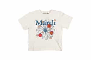 Mardi Mercredi Flowermardi Blossom Slim Tee Cfream Vintageblue