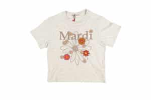 Mardi Mercredi Flowermardi Blossom Slim Tee Oatmeal Taupe