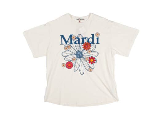 Mardi Mercredi Flowermardi Blossom Tee Cream Vintageblue