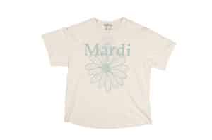 Mardi Mercredi Flowermardi Butter Mossgreen Tee